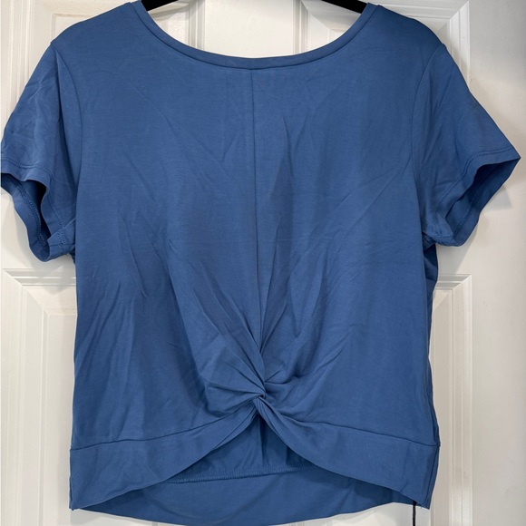 ZYIA Tops - Zyia Blue Women's Knotted Top